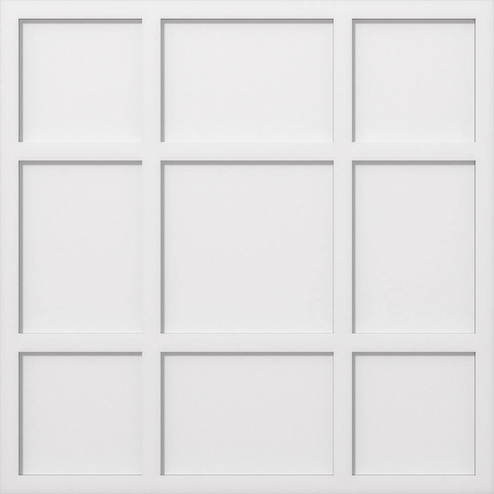 Ekena Millwork 1 in. P X 12-1/2 in. C X 36 in. OD Rubik Architectural Grade PVC Contemporary Ceiling Medallion
