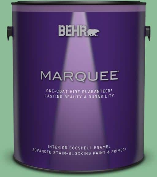 BEHR MARQUEE 1 gal. #M410-4 Garden Swing One-Coat Hide Eggshell Enamel Interior Paint & Primer