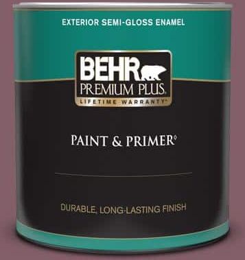 BEHR PREMIUM PLUS 1 qt. #ICC-84 Simply Elegant Semi-Gloss Enamel Exterior Paint & Primer