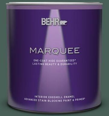 BEHR MARQUEE 1 qt. #M440-7 Rainforest One-Coat Hide Eggshell Enamel Interior Paint & Primer