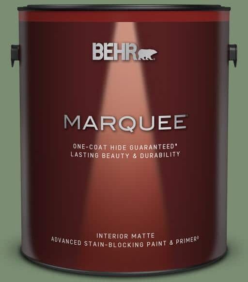 BEHR MARQUEE 1 gal. #PPU11-02 Shallot Bulb Matte Interior Paint & Primer