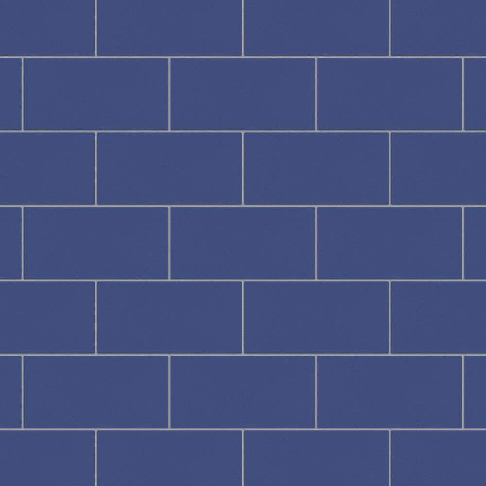 Merola Tile Piscina Brick Cobalt Matte 4-3/4 in. x 9-5/8 in. Porcelain Floor and Wall Tile (11.22 sq. ft./Case)