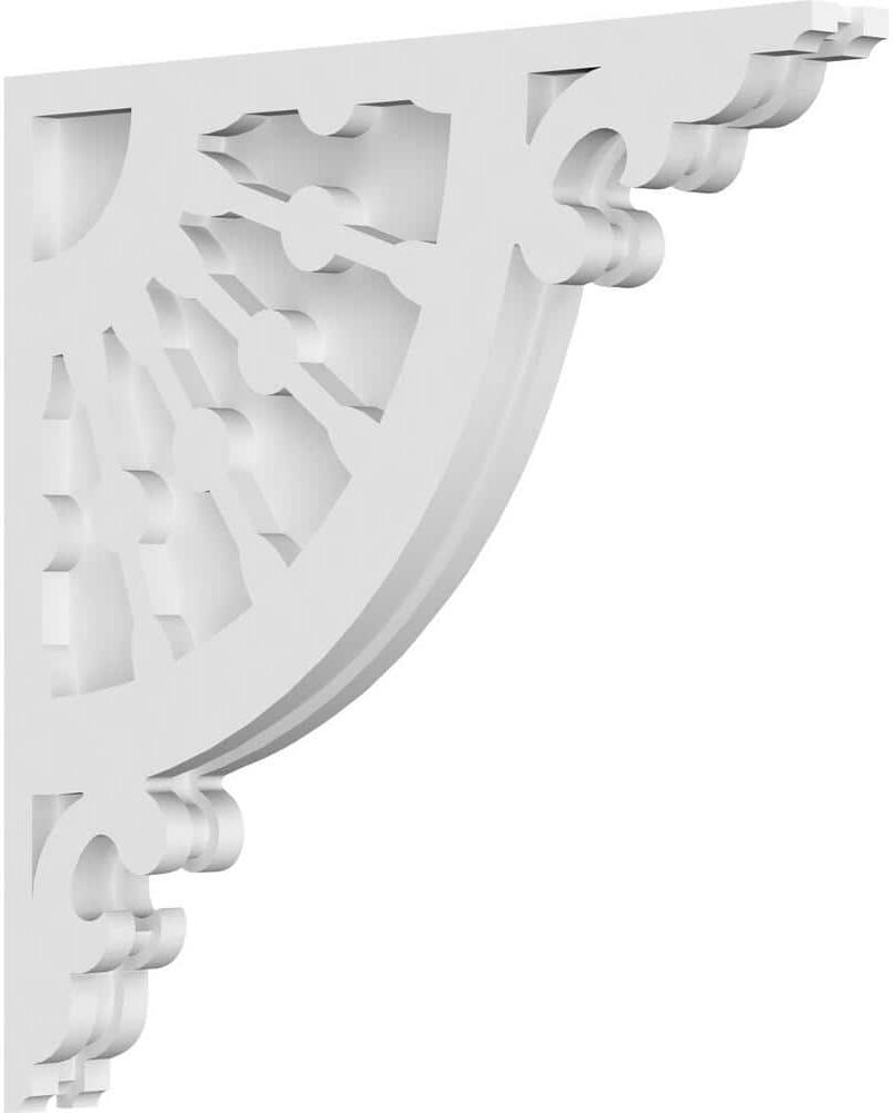 Ekena Millwork 1-7/8 in. x 18 in. x 18 in. PVC Wagon Wheel Corbel