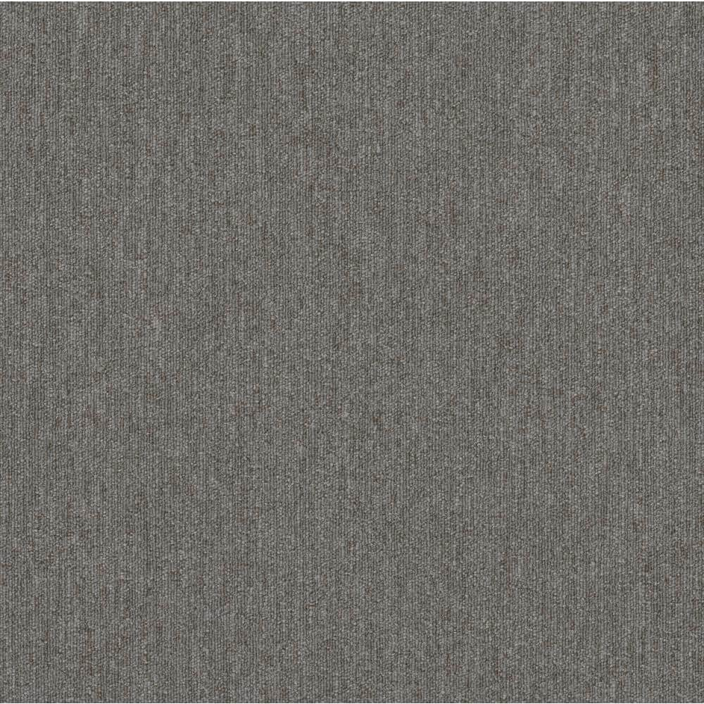 Shaw Hampton Gray Residential/Commercial 24 in. x 24 Glue-Down Carpet Tile (20 Tiles/Case) 80 sq. ft.