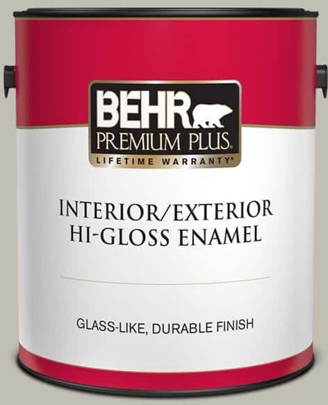 BEHR PREMIUM PLUS 1 gal. #N370-3 Light Year Hi-Gloss Enamel Interior/Exterior Paint