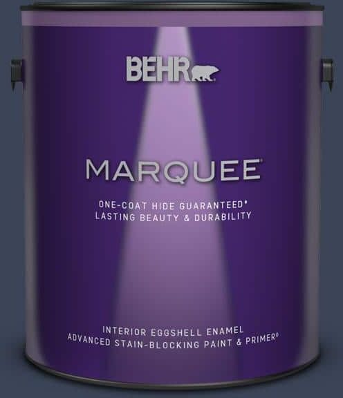 BEHR MARQUEE 1 gal. #600F-7 Soulful Music Eggshell Enamel Interior Paint & Primer