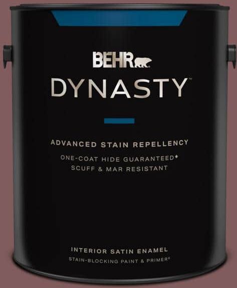 BEHR DYNASTY 1 gal. #140F-6 Book Binder Satin Enamel Interior Stain-Blocking Paint & Primer