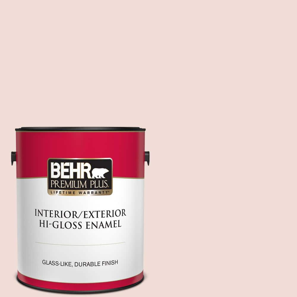 BEHR PREMIUM PLUS 1 gal. #BIC-05 Shabby Chic Pink Hi-Gloss Enamel Interior/Exterior Paint