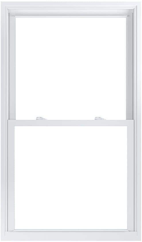 American Craftsman 33.75 in. x 57.25 in. 70 Pro Series Low-E Argon Glass Double Hung White Vinyl Replacement Window, Screen Incl