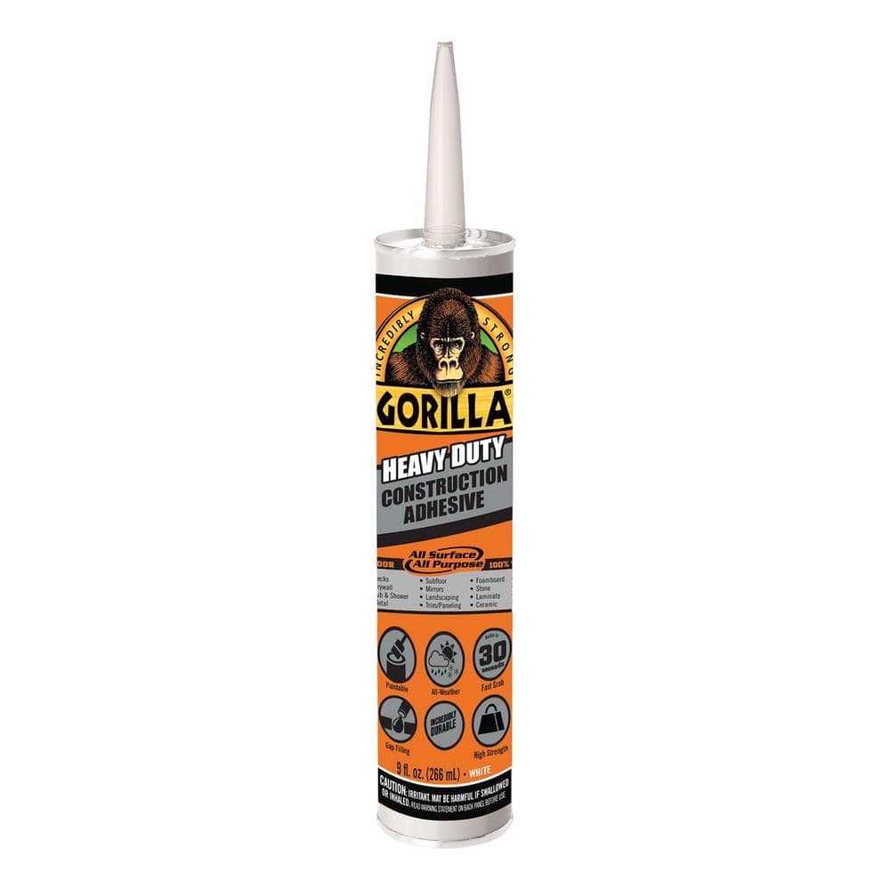 Gorilla 9 oz. Heavy Duty Construction Adhesive (4-Pack)