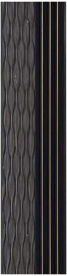 Ejoy 94.5 in. x 4.8 in. x 0.5 in. Acoustic Vinyl Wall Cladding Siding Board in Black Wood Grain Color (Set of 4-Piece)