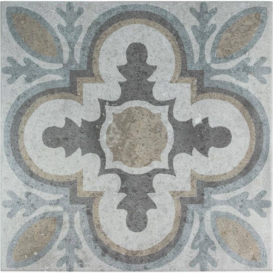 Merola Tile Llanes Perla Granada 13-1/8 in. x 13-1/8 in. Ceramic Floor and Wall Tile (10.98 sq. ft./Case)