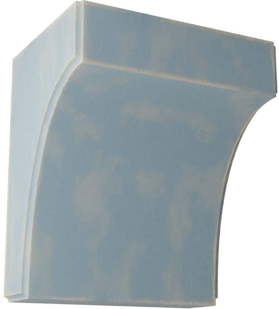 Ekena Millwork 5-1/4 in. x 6 in. x 4 in. Driftwood Blue Clarksville Wood Vintage Decor Bracket