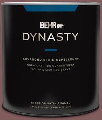 BEHR DYNASTY 1 qt. #140F-6 Book Binder Satin Enamel Interior Stain-Blocking Paint & Primer