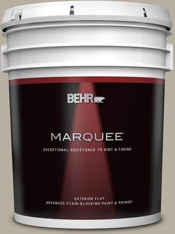 BEHR MARQUEE 5 gal. #N320-4 Camping Tent Flat Exterior Paint & Primer