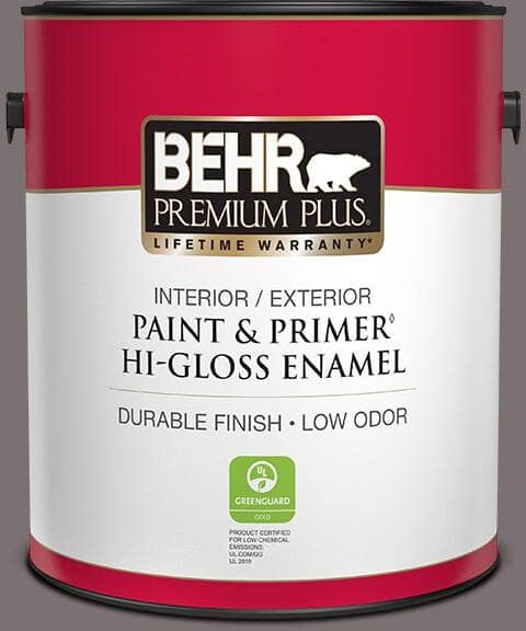 BEHR PREMIUM PLUS 1 gal. Home Decorators Collection #HDC-AC-27 Heather Sachet Hi-Gloss Enamel Interior/Exterior Paint and Primer