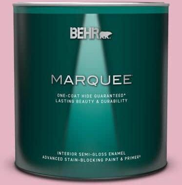 BEHR MARQUEE 1 qt. Home Decorators Collection #HDC-SP16-10 Japanese Rose Garden Semi-Gloss Enamel Interior Paint & Primer