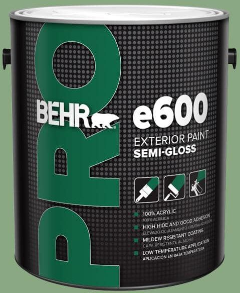 BEHR PRO 1 gal. #M400-5 Baby Spinach Semi-Gloss Exterior Paint