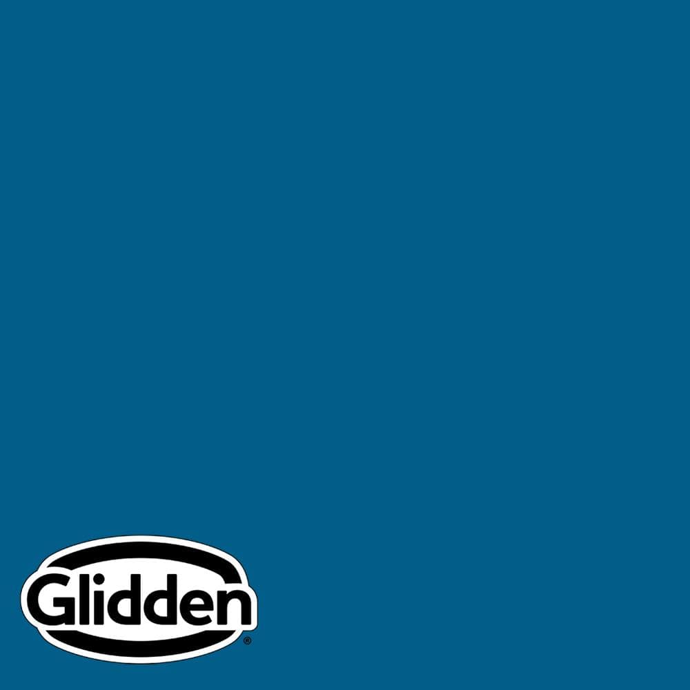 Glidden Premium 5 gal. PPG1157-7 Blue Flame Flat Interior Latex Paint
