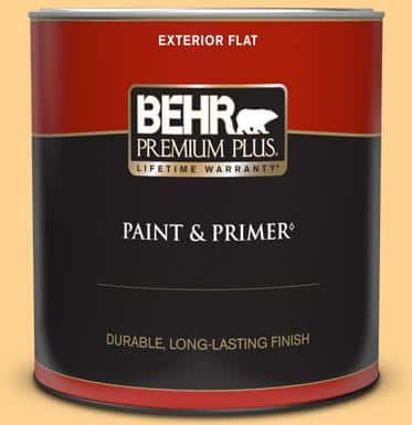 BEHR PREMIUM PLUS 1 qt. #HDC-SP14-7 Full Bloom Flat Exterior Paint & Primer