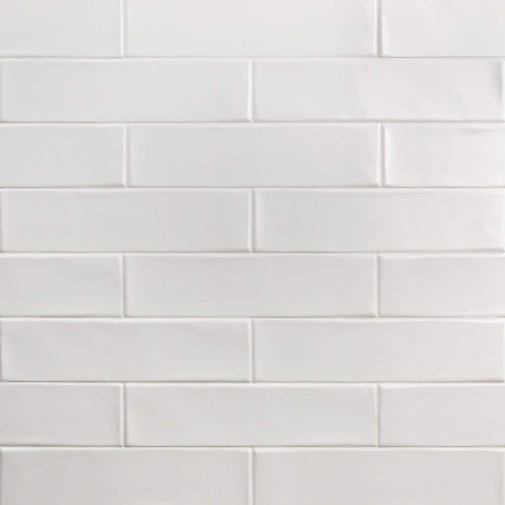 Ivy Hill Tile Birmingham Bianco 3 in. x 12 in. 8mm Polished Ceramic Subway Tile (5.38 sq. ft. / box)