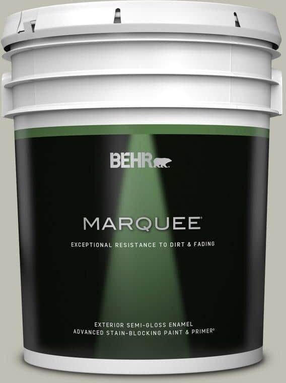 BEHR MARQUEE 5 gal. #N370-3 Light Year Semi-Gloss Enamel Exterior Paint & Primer