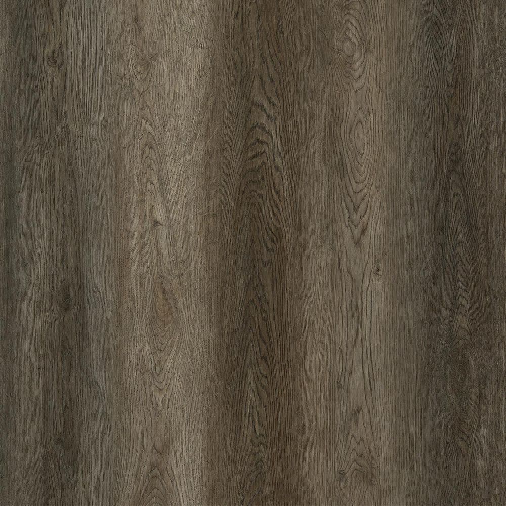 Lucida Surfaces CliCore Bark 20 MIL x 7.3 in. W x 48 in. L Click Lock Waterproof Luxury Vinyl Plank Flooring (24.5 sqft/case)