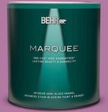 BEHR MARQUEE 1 qt. Home Decorators Collection #HDC-SP16-11 Cactus Flower Semi-Gloss Enamel Interior Paint & Primer