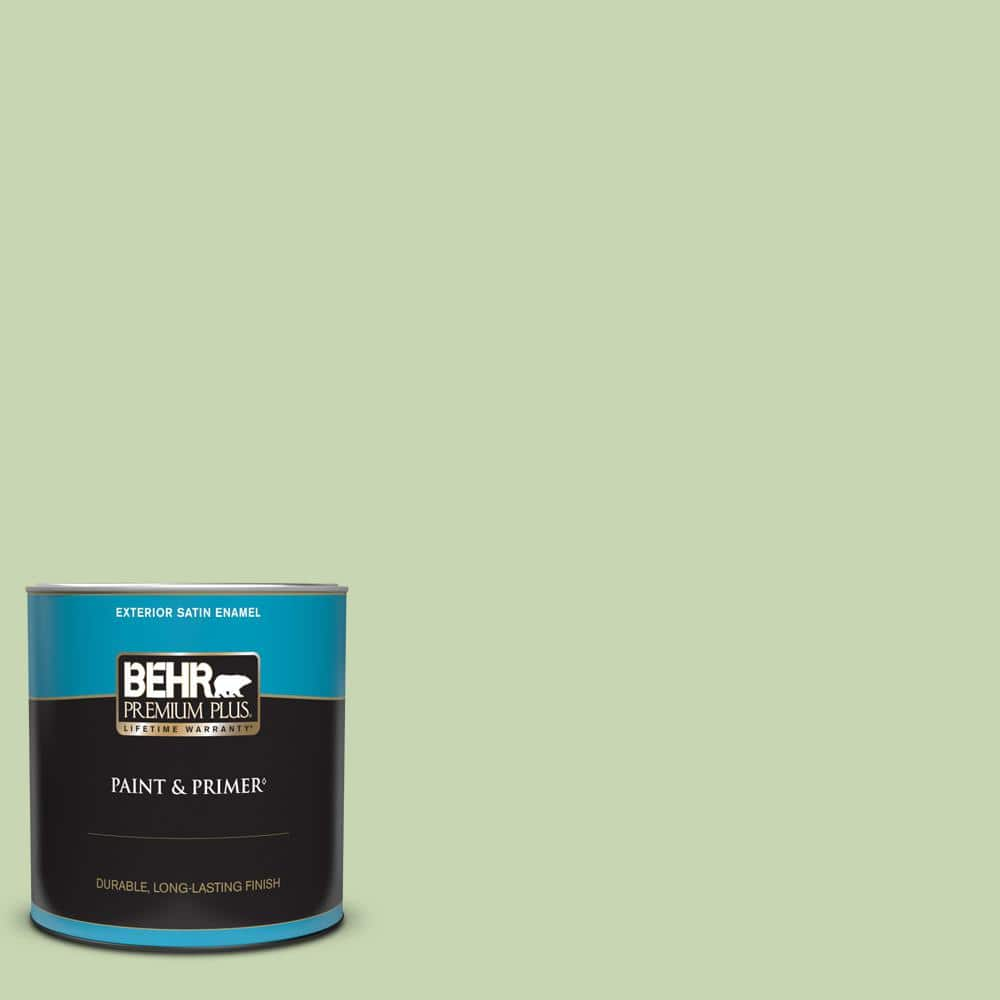 BEHR PREMIUM PLUS 1 qt. #M370-3 Spice Garden Satin Enamel Exterior Paint & Primer