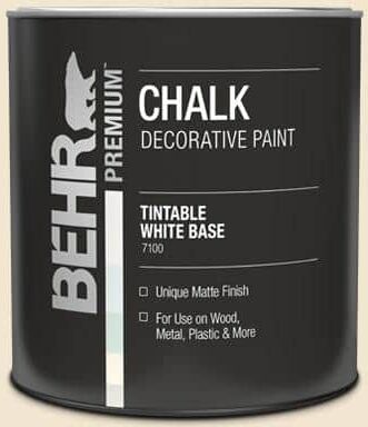 BEHR PREMIUM 1 qt. #S310-1 Writing Paper Interior Chalk Decorative Paint