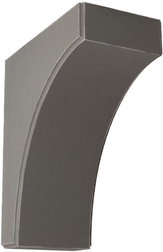 Ekena Millwork 5-1/4 in. x 12 in. x 10 in. Reclaimed Grey Clarksville Wood Vintage Decor Bracket