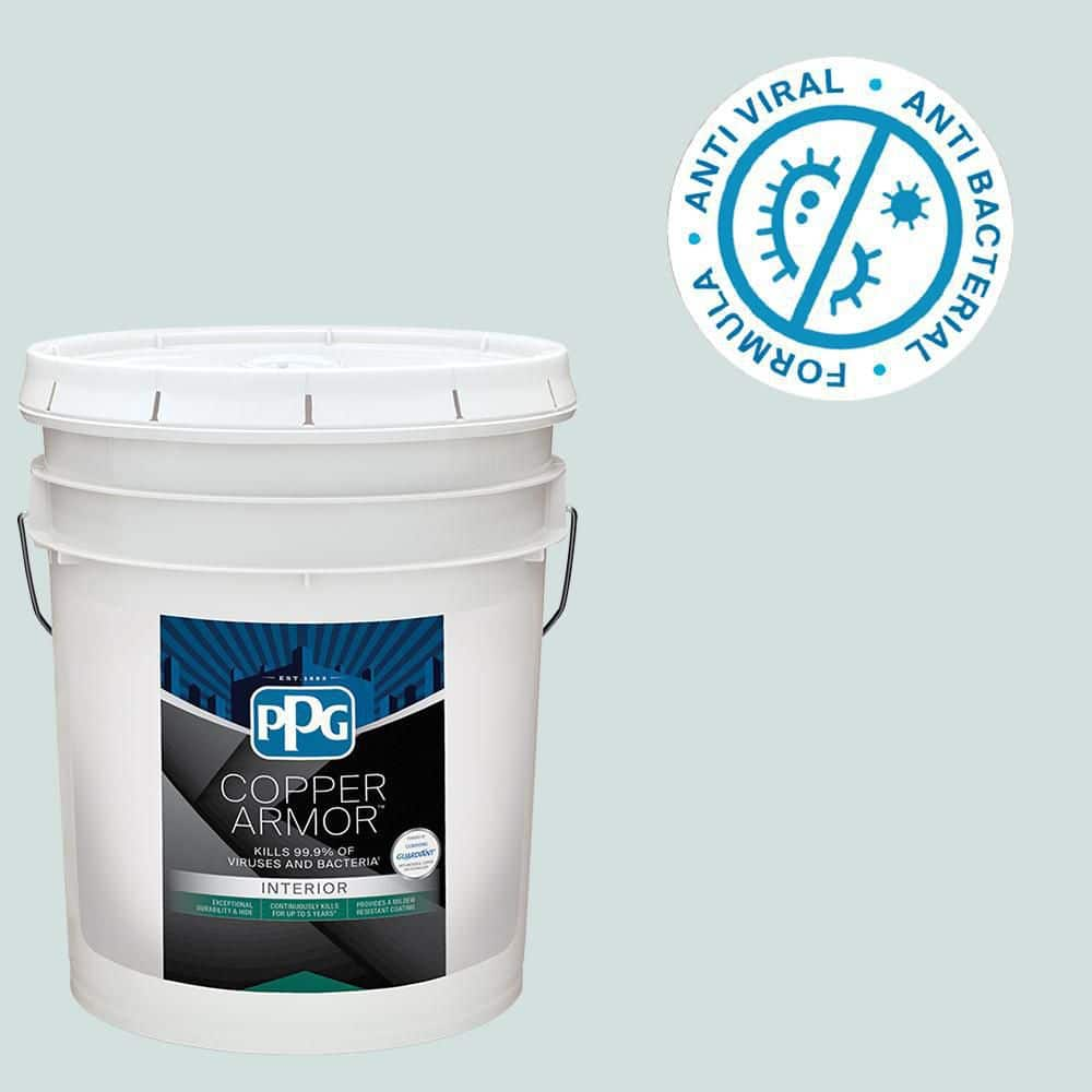 COPPER ARMOR 5 gal. PPG1146-2 Spring Mist Semi-Gloss Interior Paint