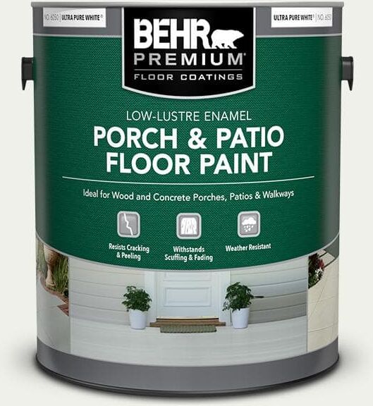 BEHR PREMIUM 1 gal. #780E-1 Billowy Down Low-Lustre Enamel Interior/Exterior Porch and Patio Floor Paint