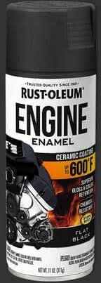 Rust-Oleum Automotive 12 oz. Flat Black Engine Enamel Spray Paint (Case of 6)