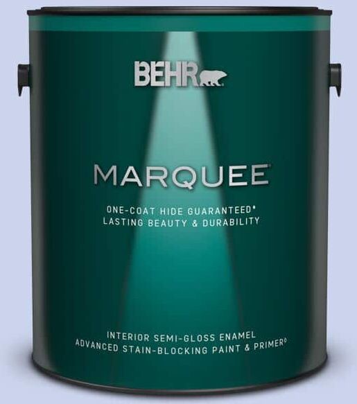 BEHR MARQUEE 1 gal. #P540-2 Garden Fairy Semi-Gloss Enamel Interior Paint & Primer