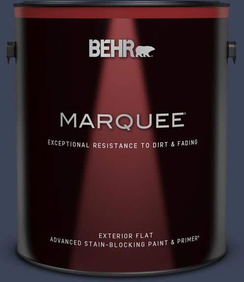 BEHR MARQUEE 1 gal. #600F-7 Soulful Music Flat Exterior Paint & Primer