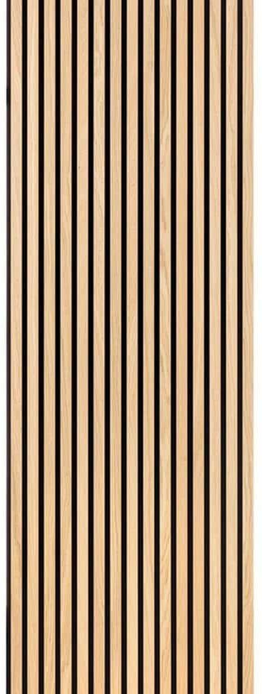 Ejoy 12.6 in. x 106 in. x 0.8 in. Acoustic Vinyl Wall Siding in American Oak Color (Set of 2-Piece)