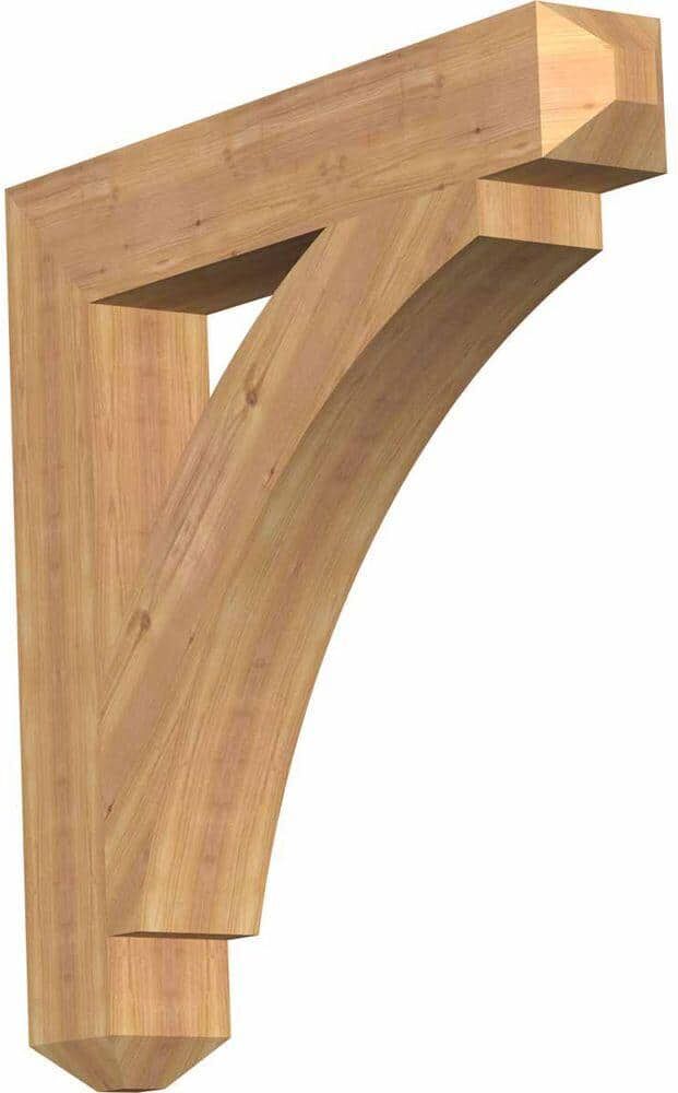 Ekena Millwork 5-1/2 in. x 36 in. x 36 in. Western Red Cedar Thorton Craftsman Smooth Bracket