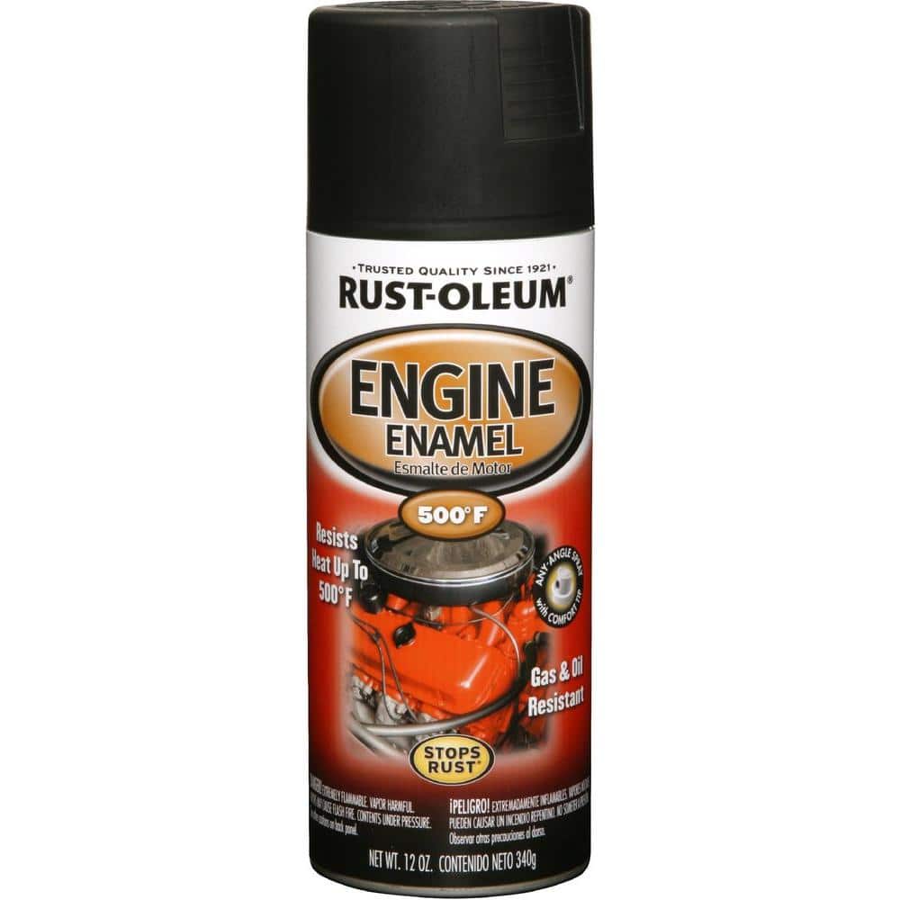 Rust-Oleum Automotive 12 oz. Semi-Gloss Black Engine Enamel Spray Paint (6-Pack)