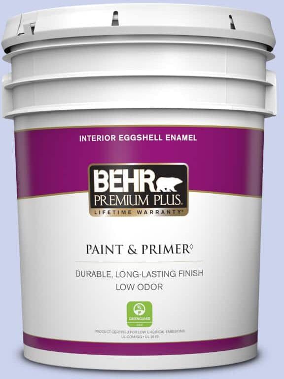 BEHR PREMIUM PLUS 5 gal. #P540-2 Garden Fairy Eggshell Enamel Low Odor Interior Paint & Primer