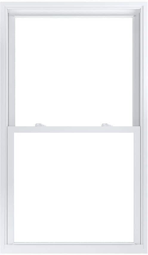 American Craftsman 35.75 in. x 61.25 in. 70 Pro Series Low-E Argon Glass Double Hung White Vinyl Replacement Window, Screen Incl