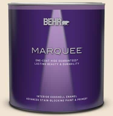 BEHR MARQUEE 1 qt. #N290-1 Original White Eggshell Enamel Interior Paint & Primer