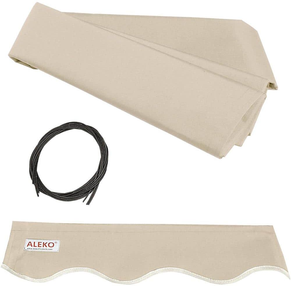 ALEKO Retractable Awning Fabric Replacement 13 ft. x 10 ft. Ivory