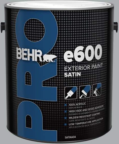 BEHR PRO 1 gal. #N500-3 Tin Foil Satin Enamel Exterior Paint