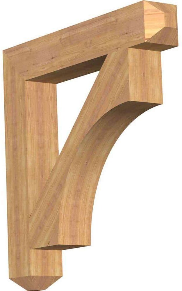 Ekena Millwork 5-1/2 in. x 36 in. x 36 in. Western Red Cedar Westlake Craftsman Smooth Bracket