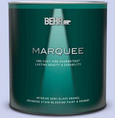 BEHR MARQUEE 1 qt. #P540-2 Garden Fairy Semi-Gloss Enamel Interior Paint & Primer