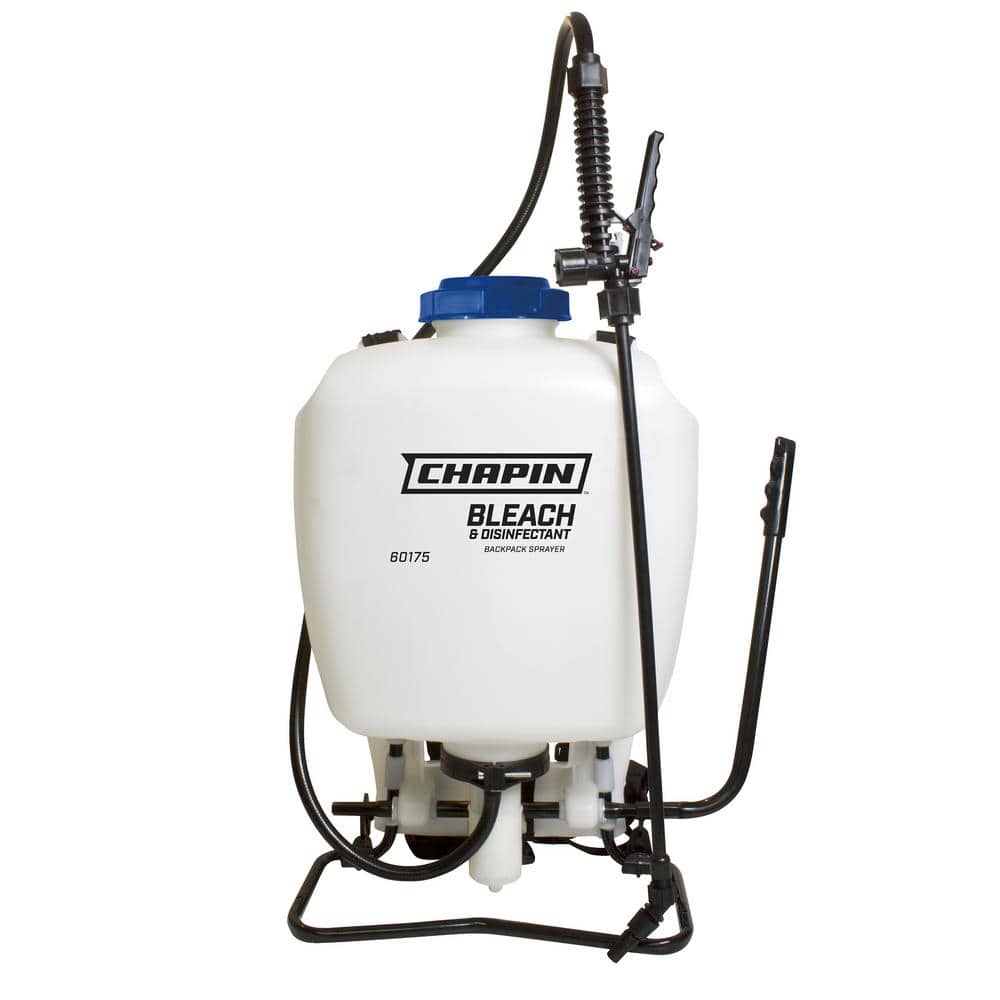 Chapin International Chapin 60175: 4 gal. Bleach Manual Backpack Sprayer for Disinfecting