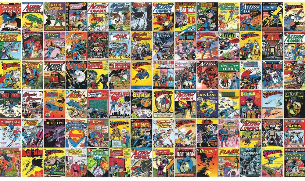 RoomMates Classic DC Comics Covers Multicolor Peel and Stick Wallpaper Mural