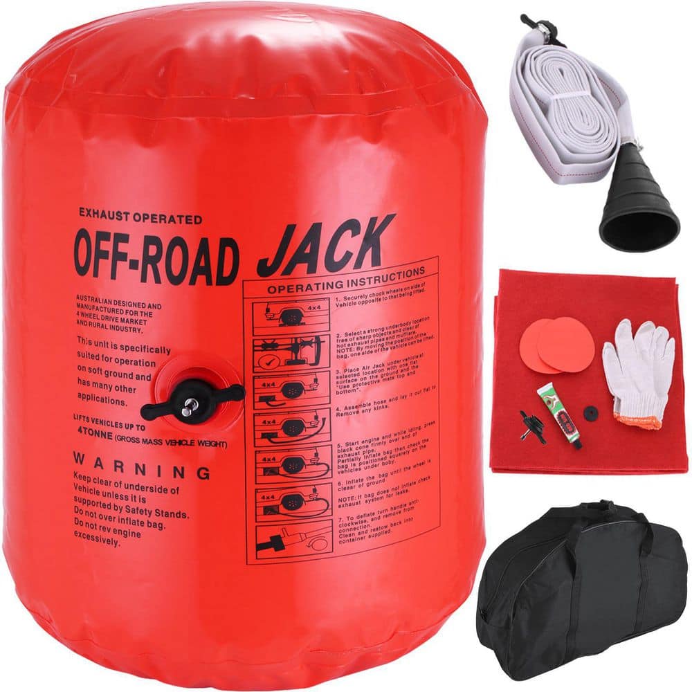 VEVOR Exhaust Air Jack 4-Ton Inflatable Air Jack 8800 lbs. Capacity Off-Road Exhaust Air Jack Lifting with Bag