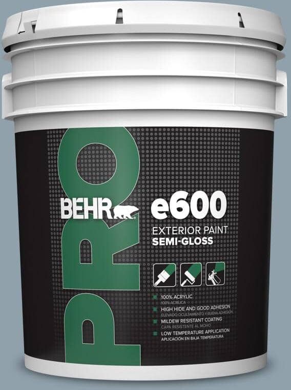 BEHR PRO 5 gal. #N480-4 French Colony Semi-Gloss Acrylic Exterior Paint